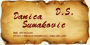 Danica Šumaković vizit kartica